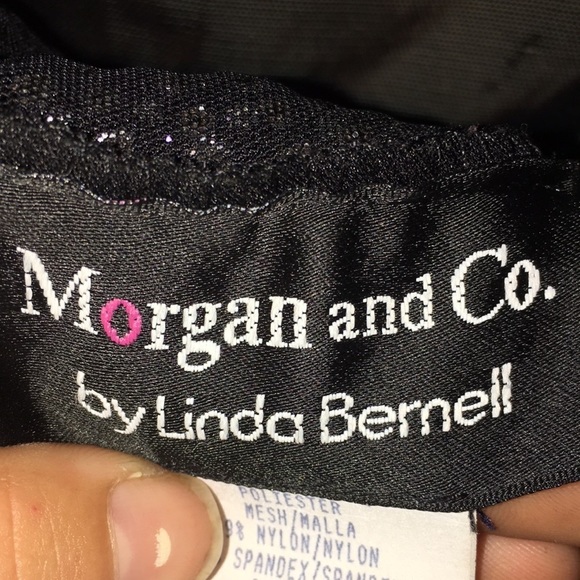 Morgan and Co. black and silver dress size 7/8 sparkly prom dress long m… - Picture 7 of 8